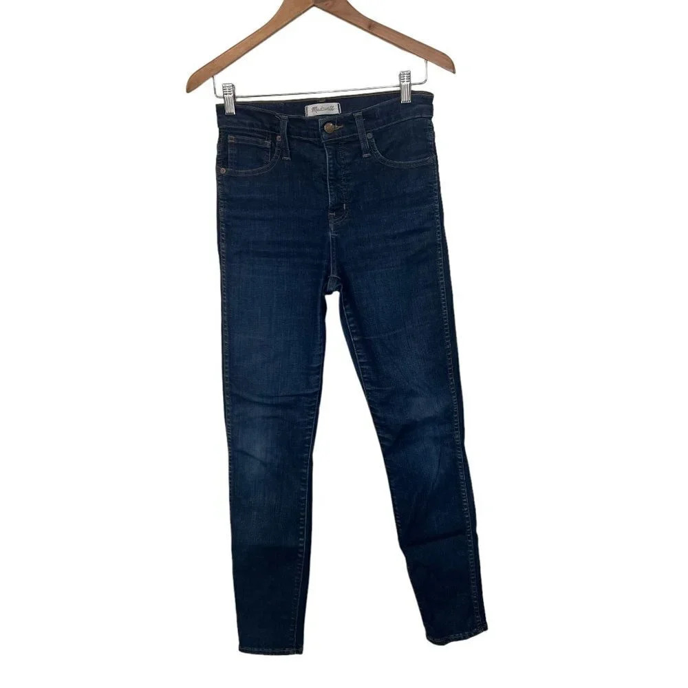 Madewell Womens High Rise Skinny Jeans Size 26 Denim Medium‎ Wash